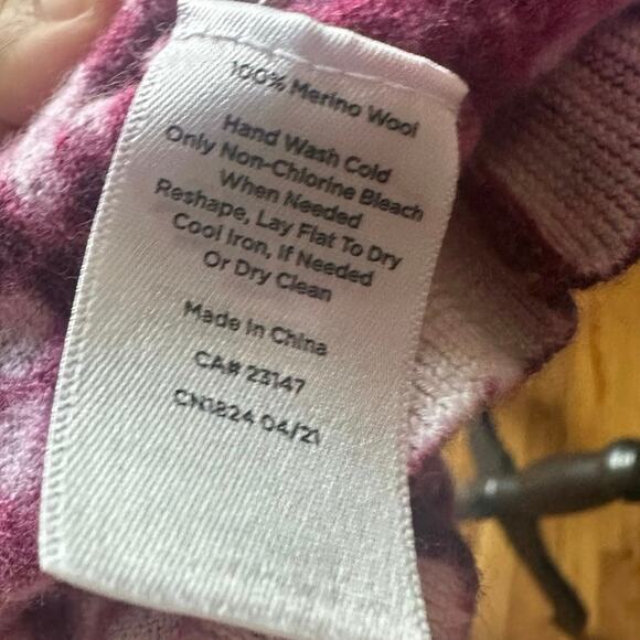 Talbots Wool Purple Pink Sweater - Picture 8 of 8